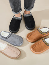 Faux Fur Suede Platform Slippers OutfitFlow